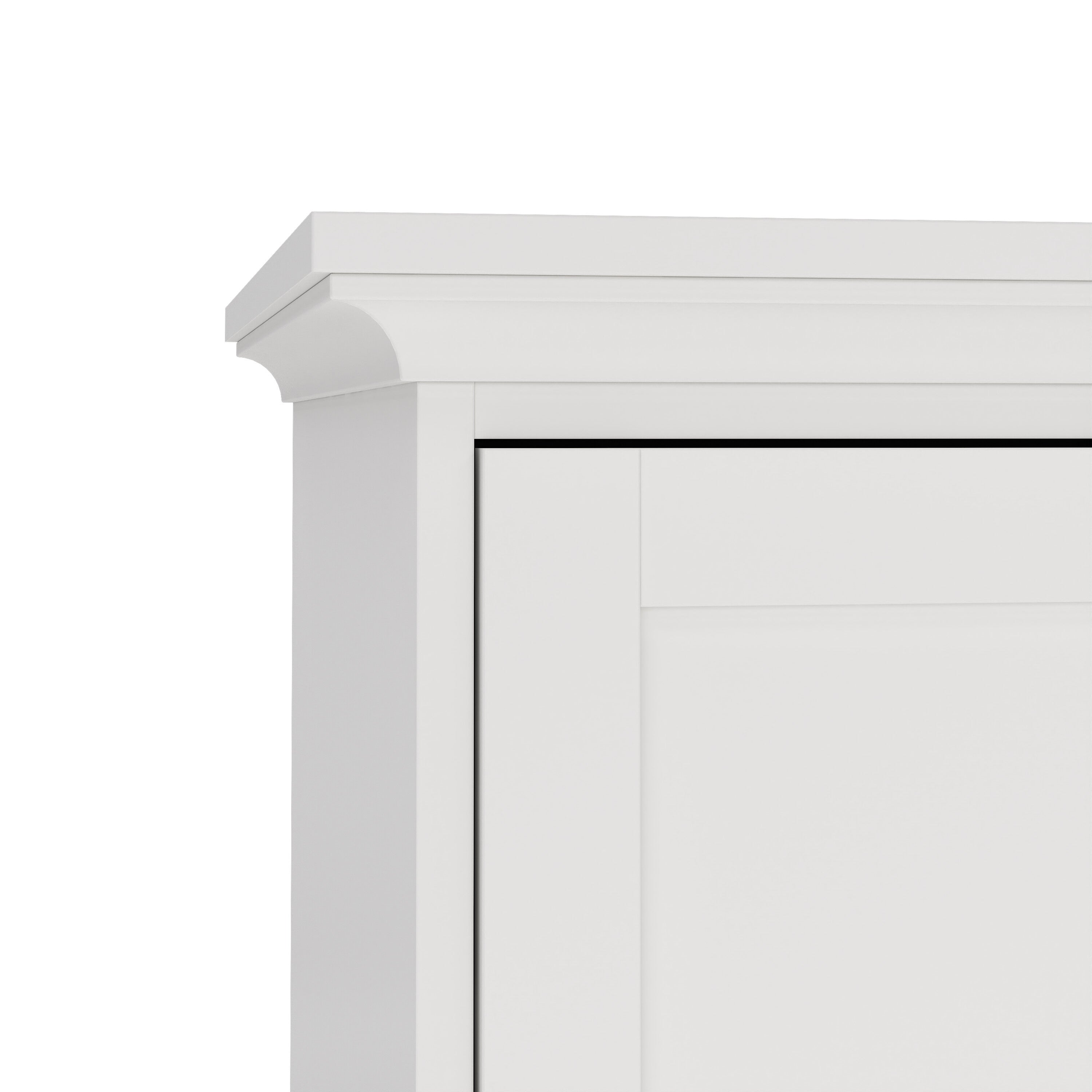 Paris Wardrobe with 2 Doors in White