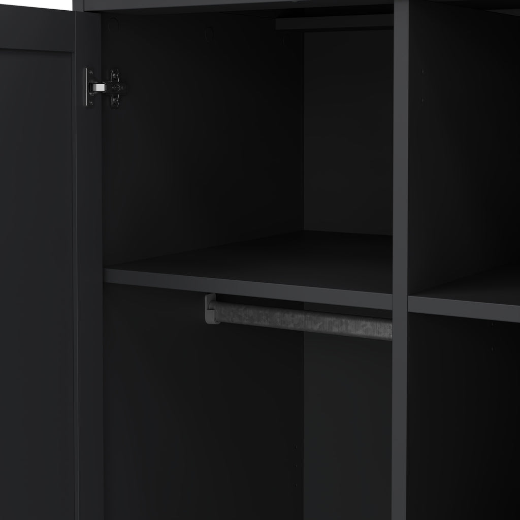 Paris Wardrobe with 2 Doors in Matt Grey