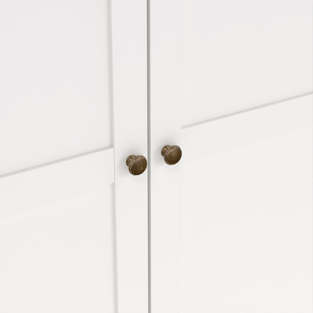 Paris Wardrobe with 3 Doors in White