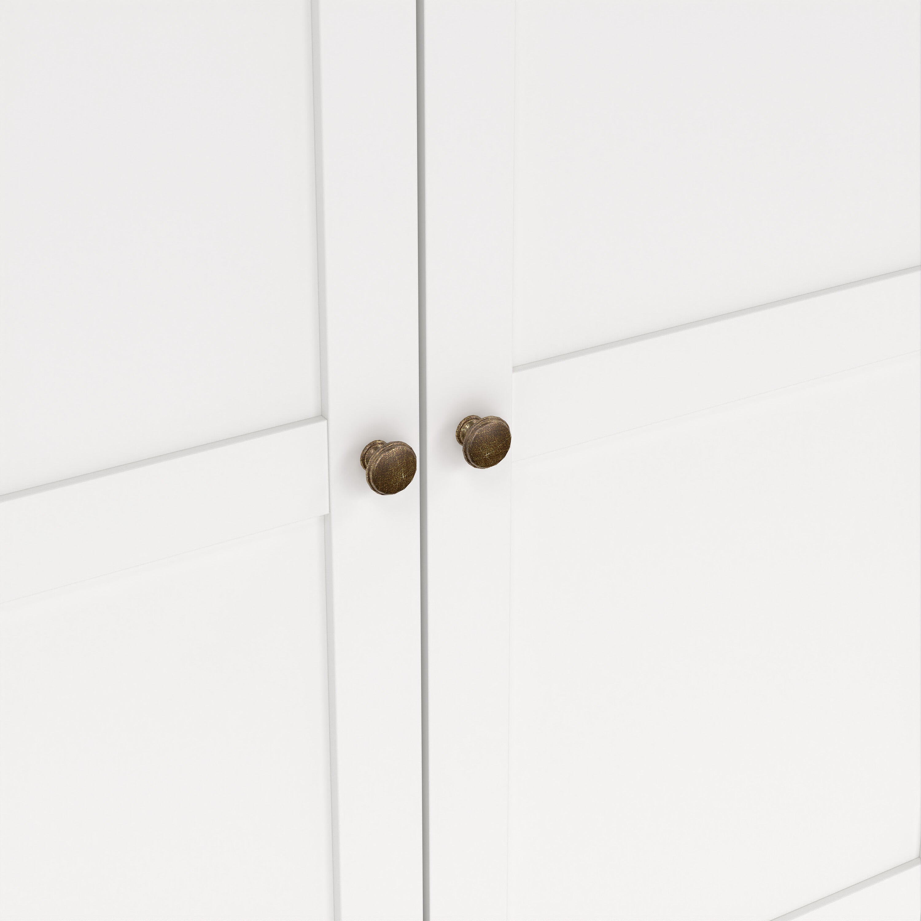Paris Wardrobe with 4 Doors and 2 Drawers in White