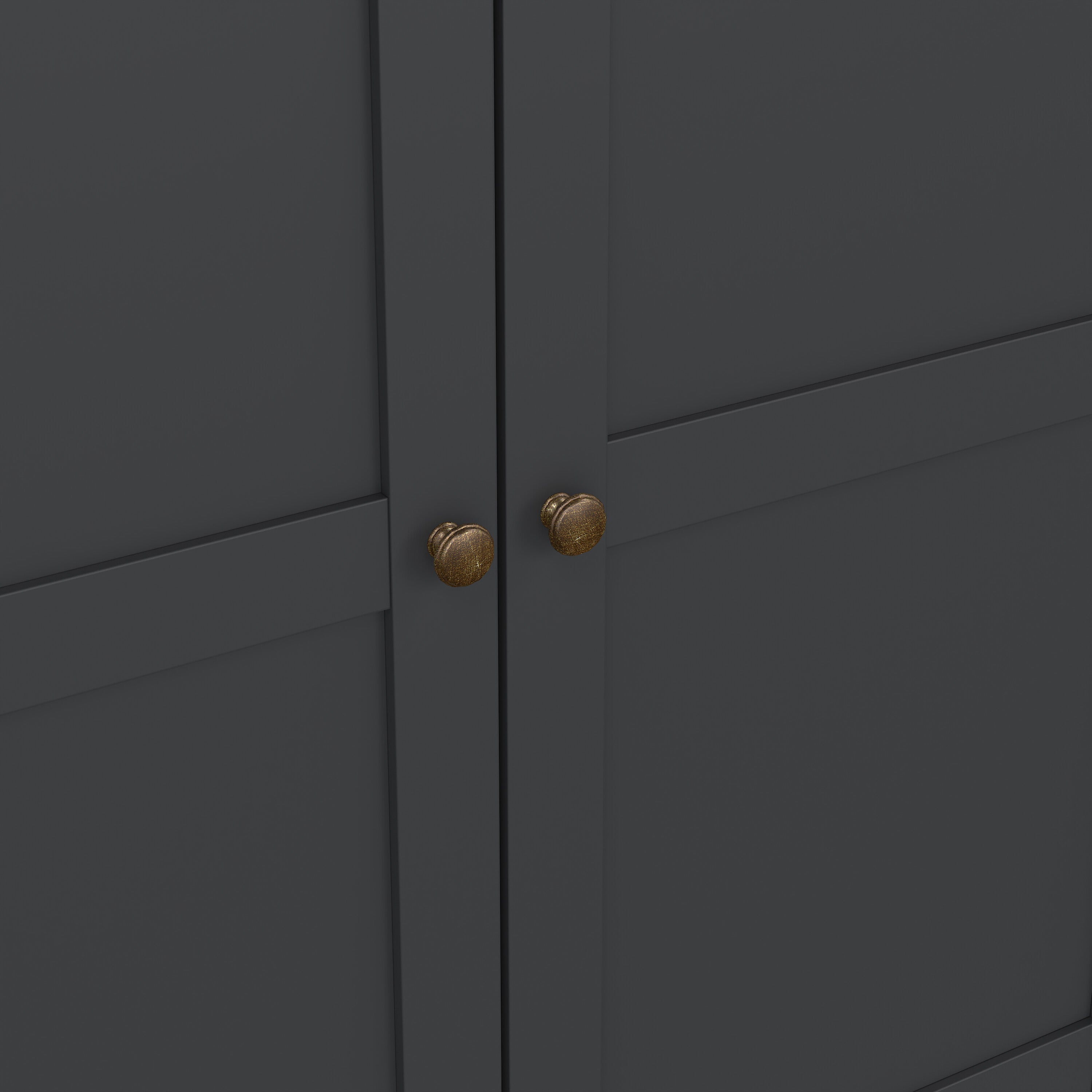 Paris Wardrobe with 4 Doors and 2 Drawers in Matt Grey