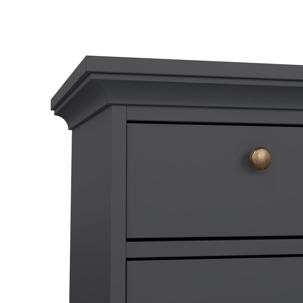 Paris Nightstand 1 Door + 1 Drawer in Matt Grey