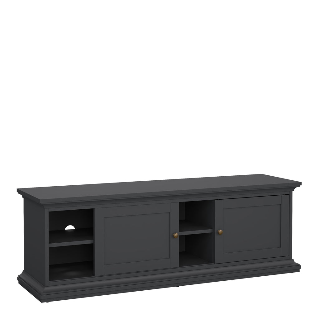 Paris TV-unit 2 frame Doors in Matt Grey