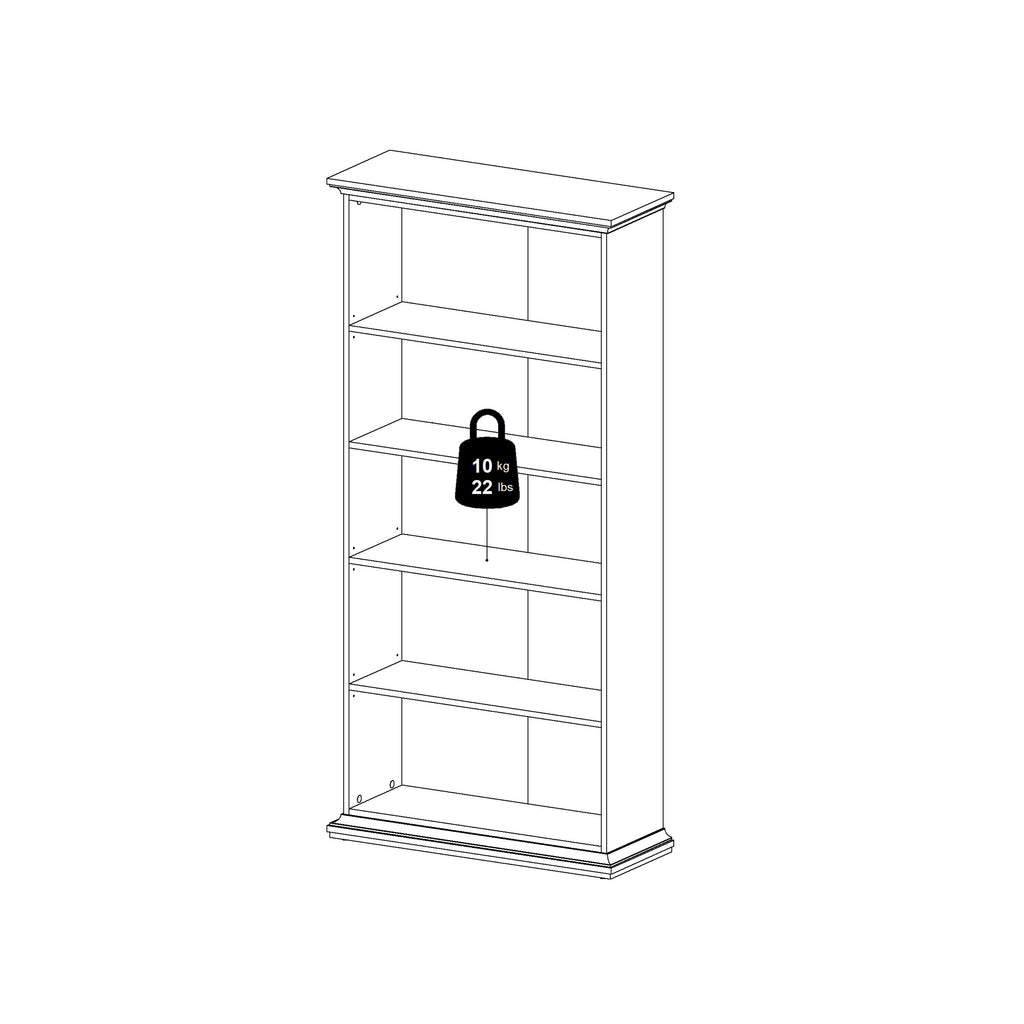 Paris Tall Bookcase in Matt Grey