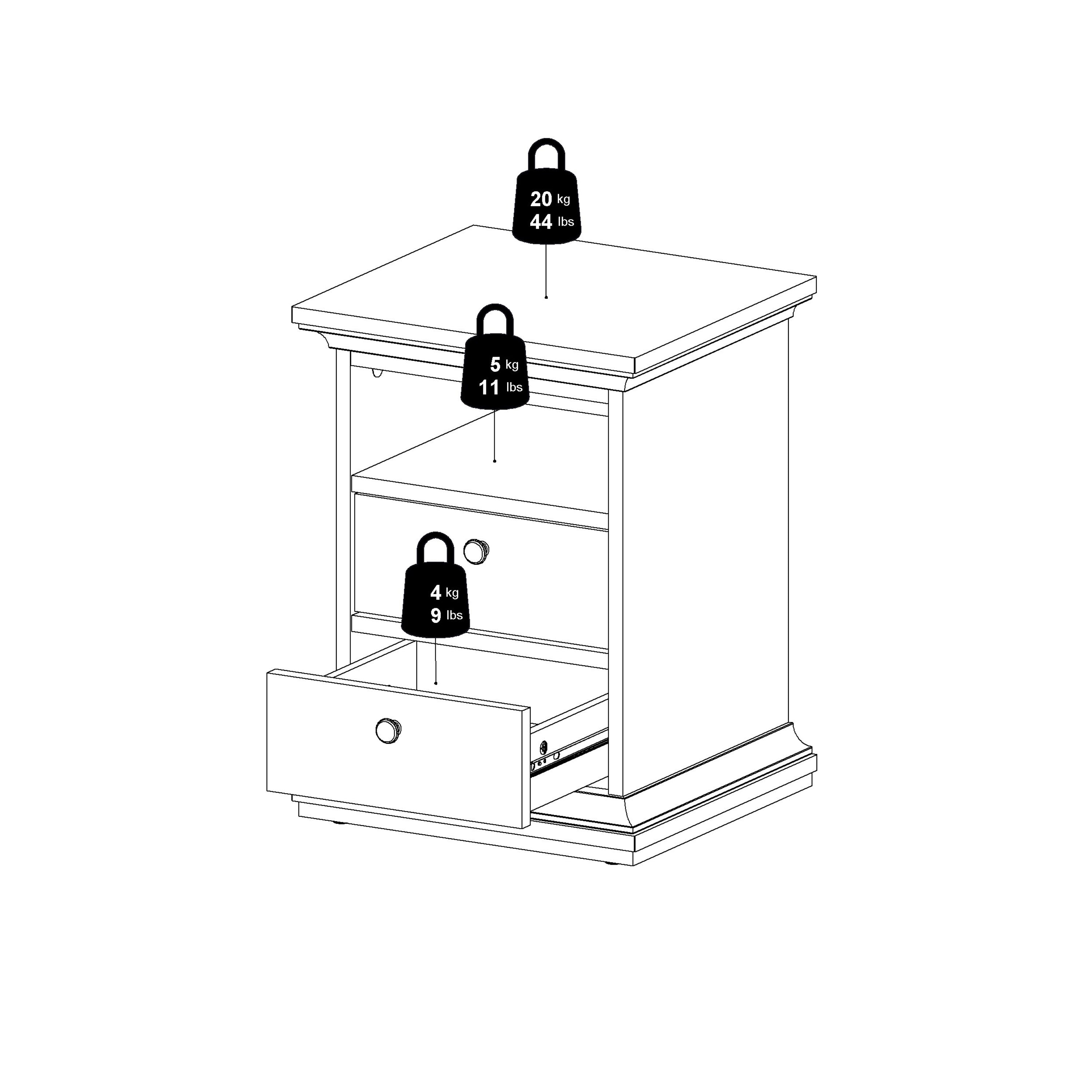 Paris Nightstand in Cashmere