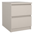 Naia Bedside 2 Drawers in Cashmere