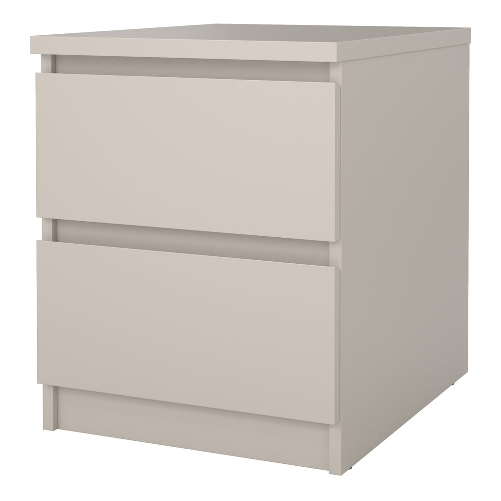 Naia Bedside 2 Drawers in Cashmere