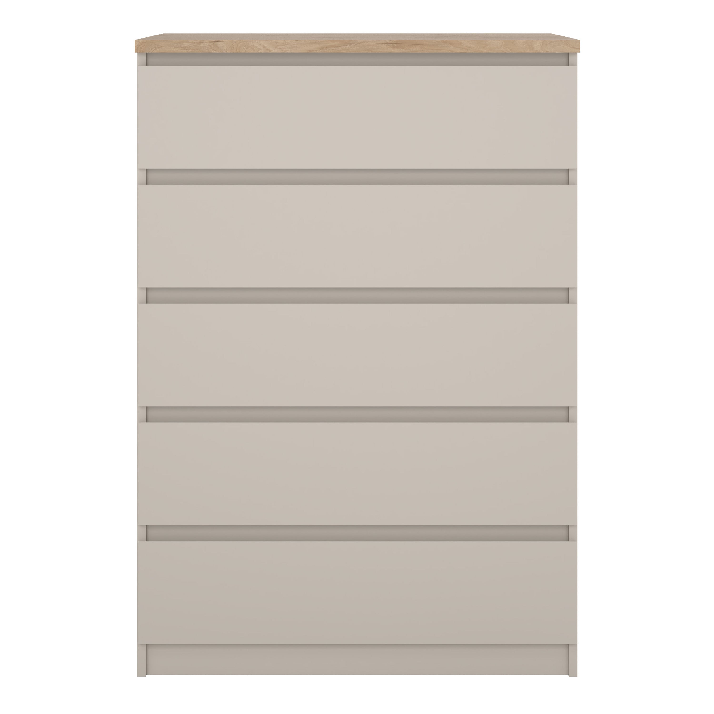 Naia Chest of 5 drawers in Cashmere Jackson Hickory