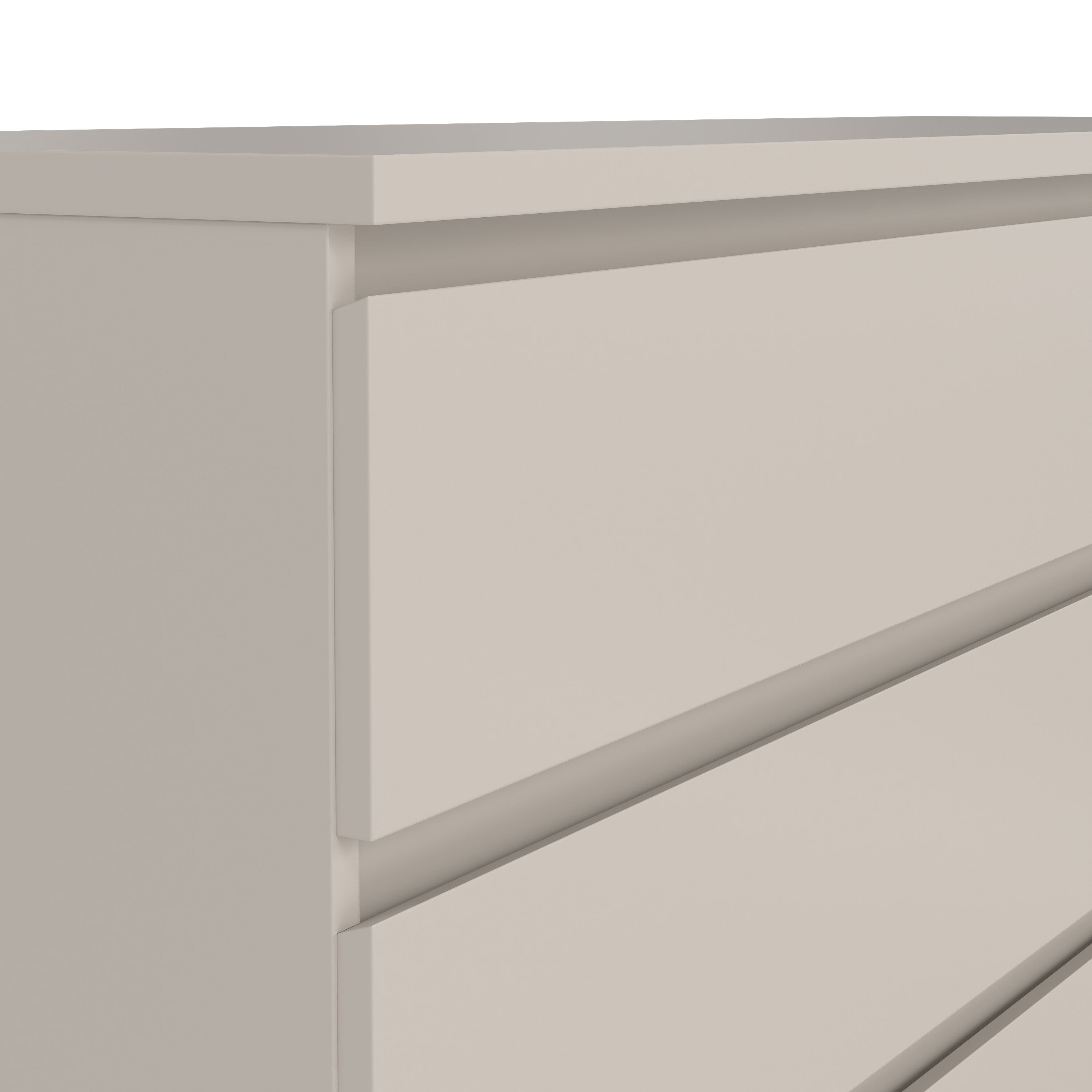 Naia Wide Chest of 6 Drawers (3+3) in Cashmere