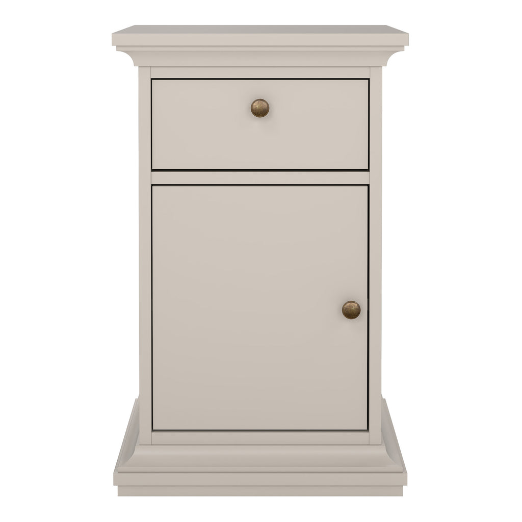 Paris Nightstand 1 door 1 Drawer in Cashmere
