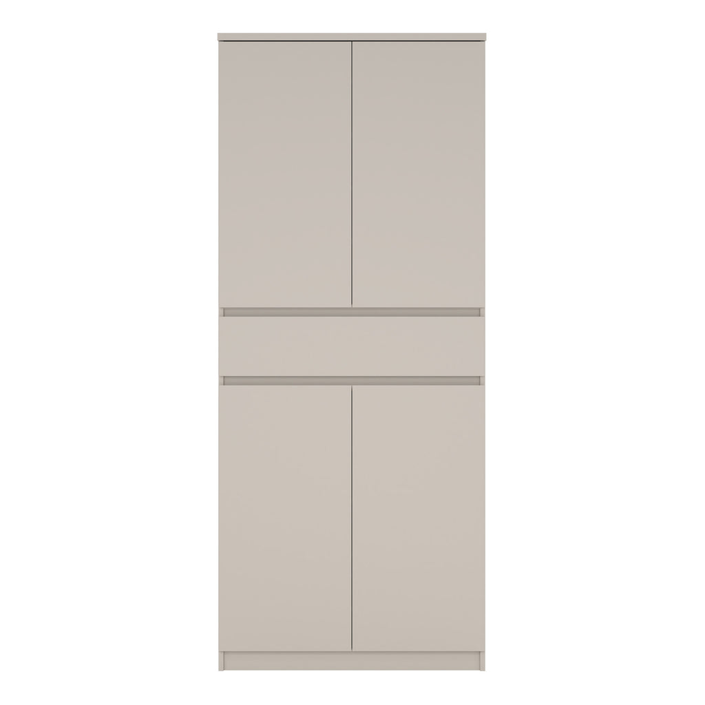 Naia Shoe cabinet with 4 Doors 1 Drawer in Cashmere