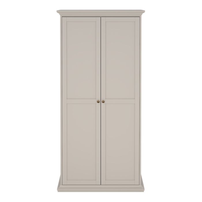 Paris Wardrobe with 2 Doors in Cashmere