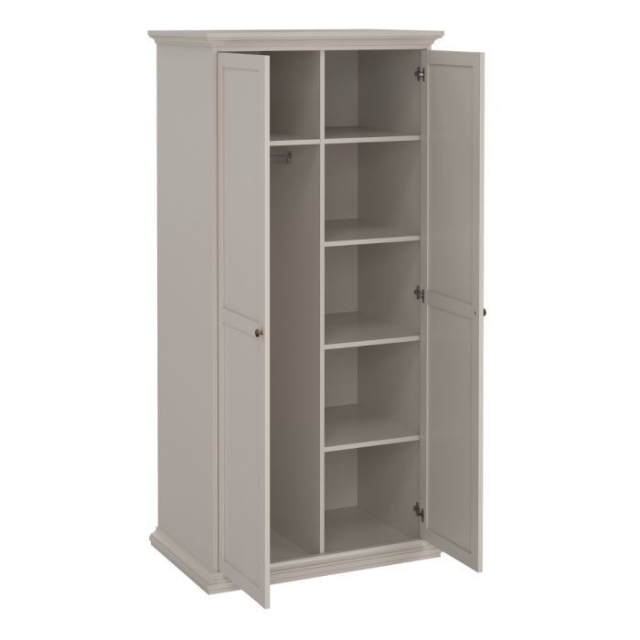 Paris Wardrobe with 2 Doors in Cashmere