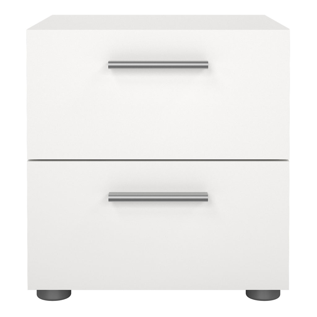 Pepe Bedside 2 Drawers in White