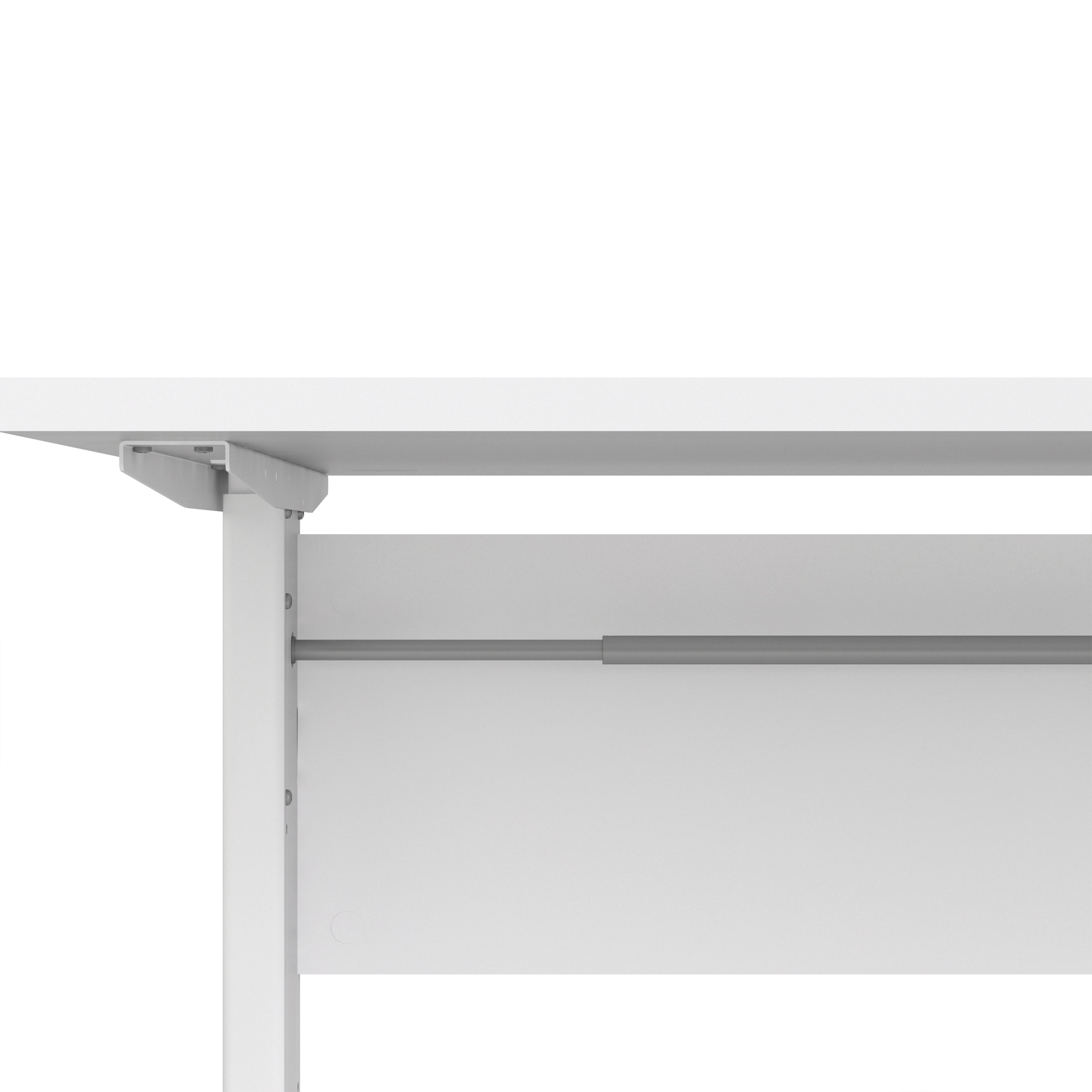 Prima Desk 150cm in White with White Legs