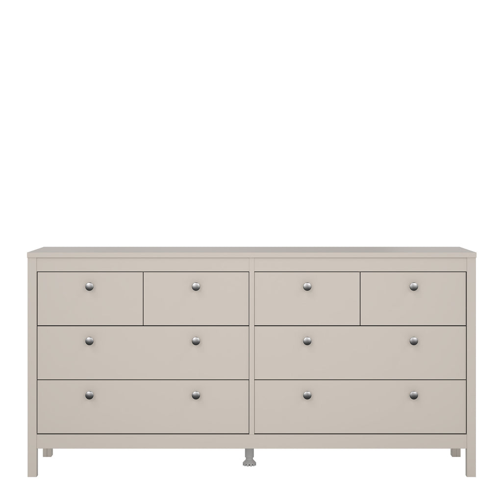 Madrid Double Dresser 4+4 Drawers in Cashmere