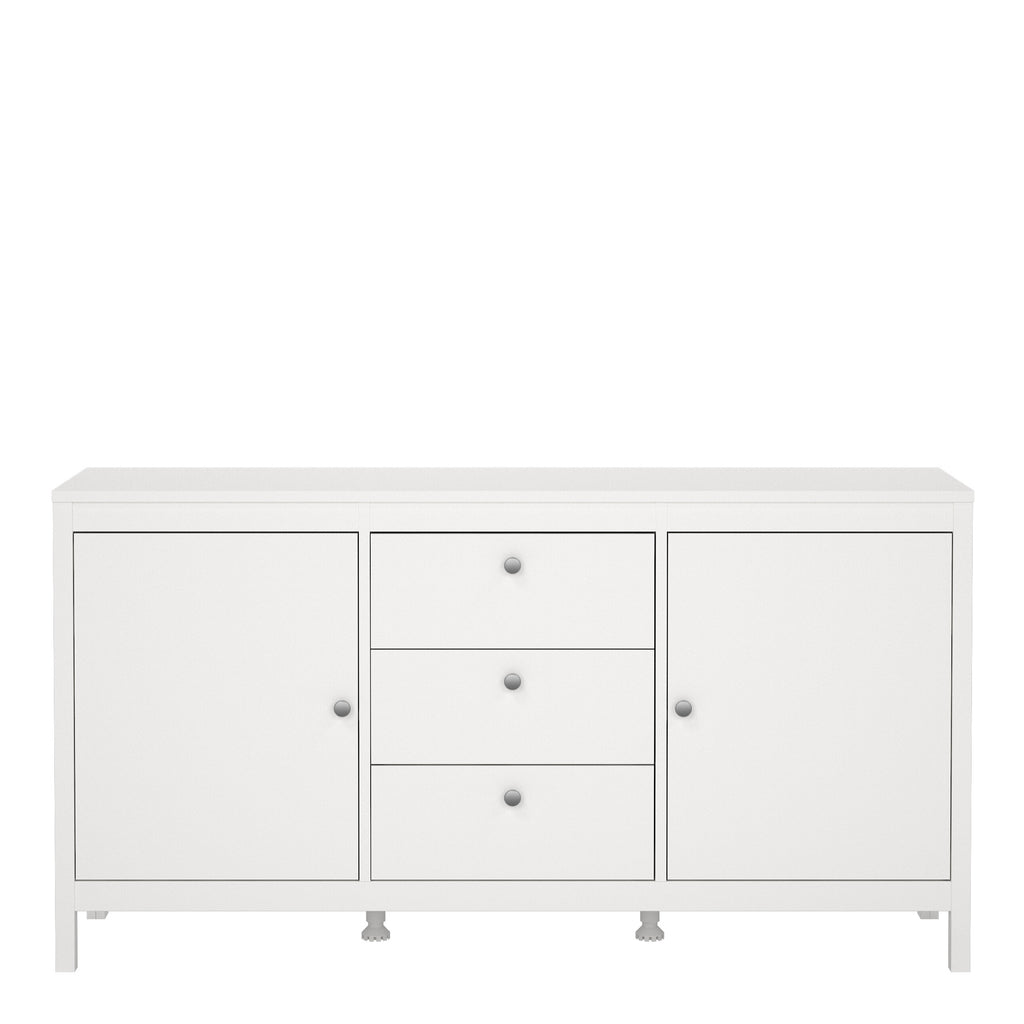 Madrid Sideboard 2 Doors 3 Drawers in White