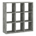 Mauro 3x3 Storage Unit in Concrete Grey