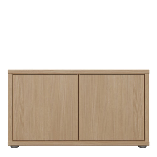 Alice Springs Bench with 2 Doors Push-to-Open in Elegancia Oak