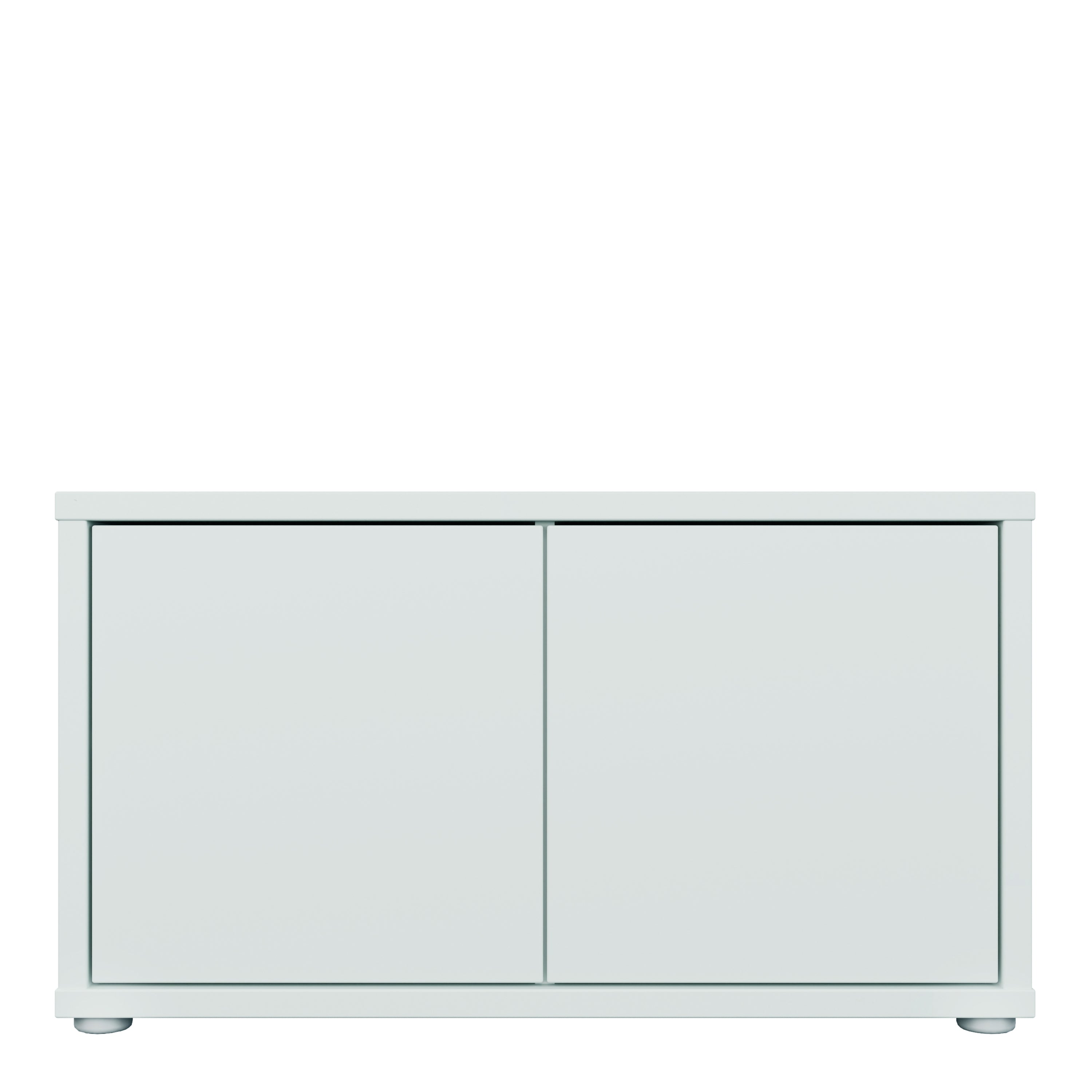 Alice Springs Bench with 2 Doors Push-to-Open in Light Grey
