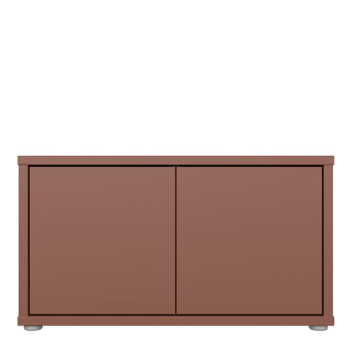 Alice Springs Bench with 2 Doors Push-to-Open in Terracotta