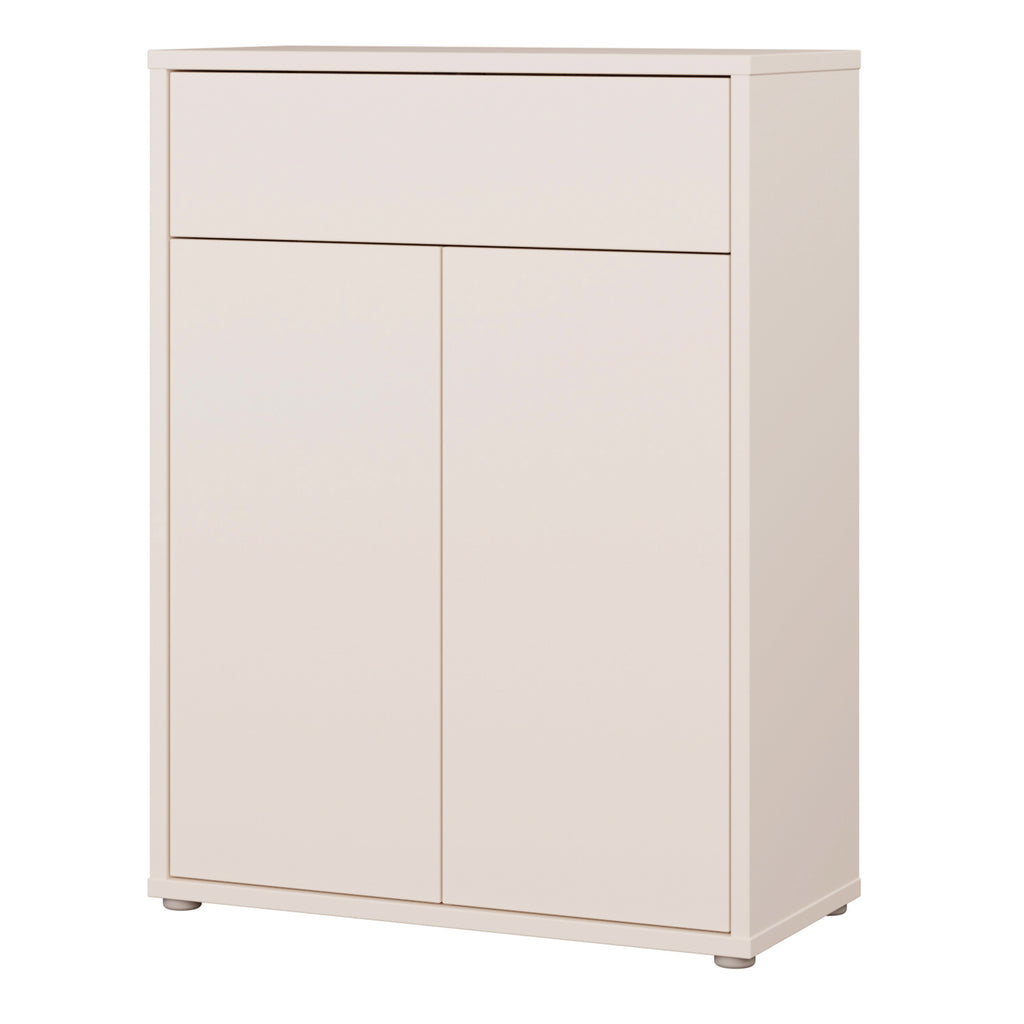 Alice Springs Shoe Cabinet with 2 Doors Push-to-Open & 1 Drawer Push-to-Open in Sand