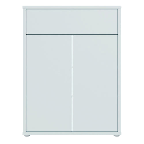 Alice Springs Shoe Cabinet with 2 Doors Push-to-Open & 1 Drawer Push-to-Open in Light Grey