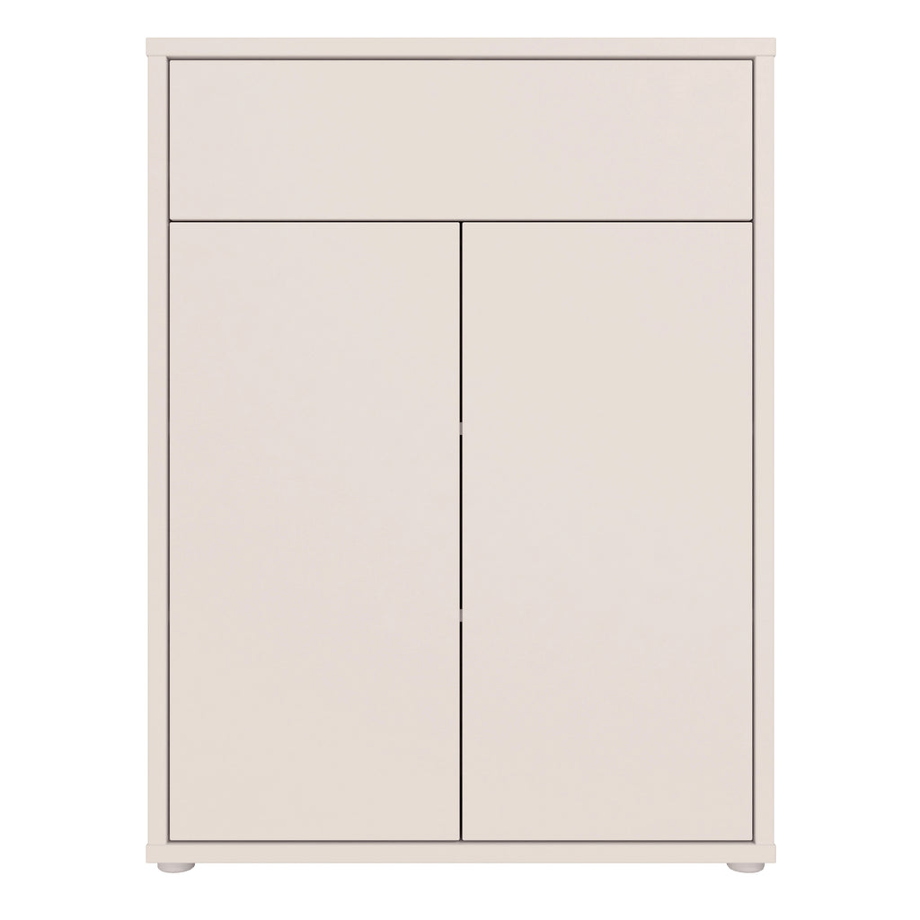 Alice Springs Compact Shoe Cabinet with 2 Doors Push-to-Open & 1 Drawer Push-to-Open in Sand
