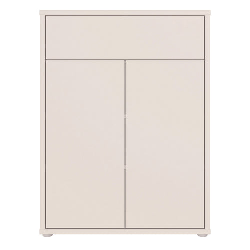 Alice Springs Compact Shoe Cabinet with 2 Doors Push-to-Open & 1 Drawer Push-to-Open in Sand