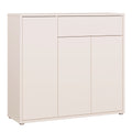 Alice Springs Shoe Cabinet with 3 Doors Push-to-Open & 1 Drawer Push-to-Open in Sand