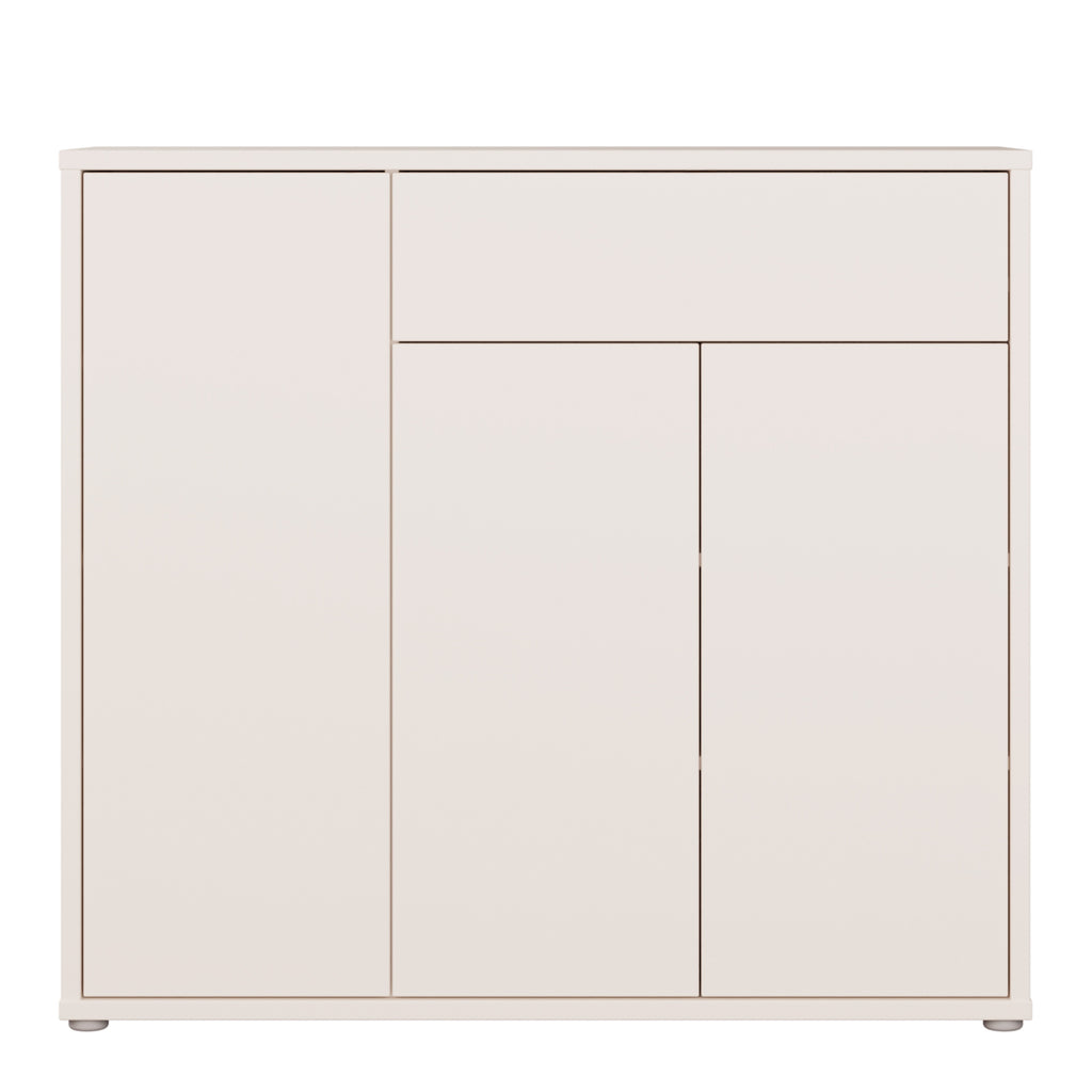 Alice Springs Shoe Cabinet with 3 Doors Push-to-Open & 1 Drawer Push-to-Open in Sand