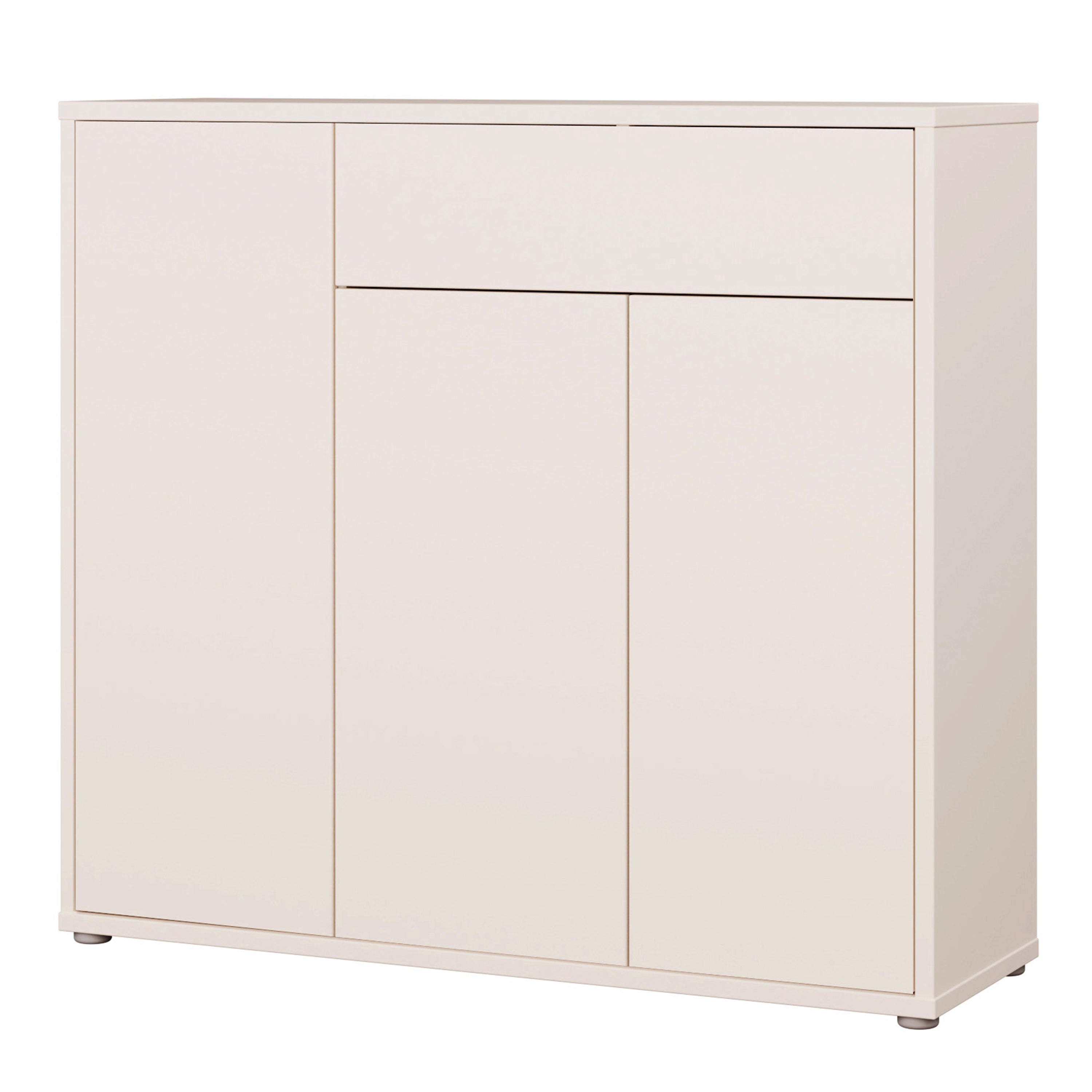 Alice Springs Shoe Cabinet with 3 Doors Push-to-Open & 1 Drawer Push-to-Open in Sand
