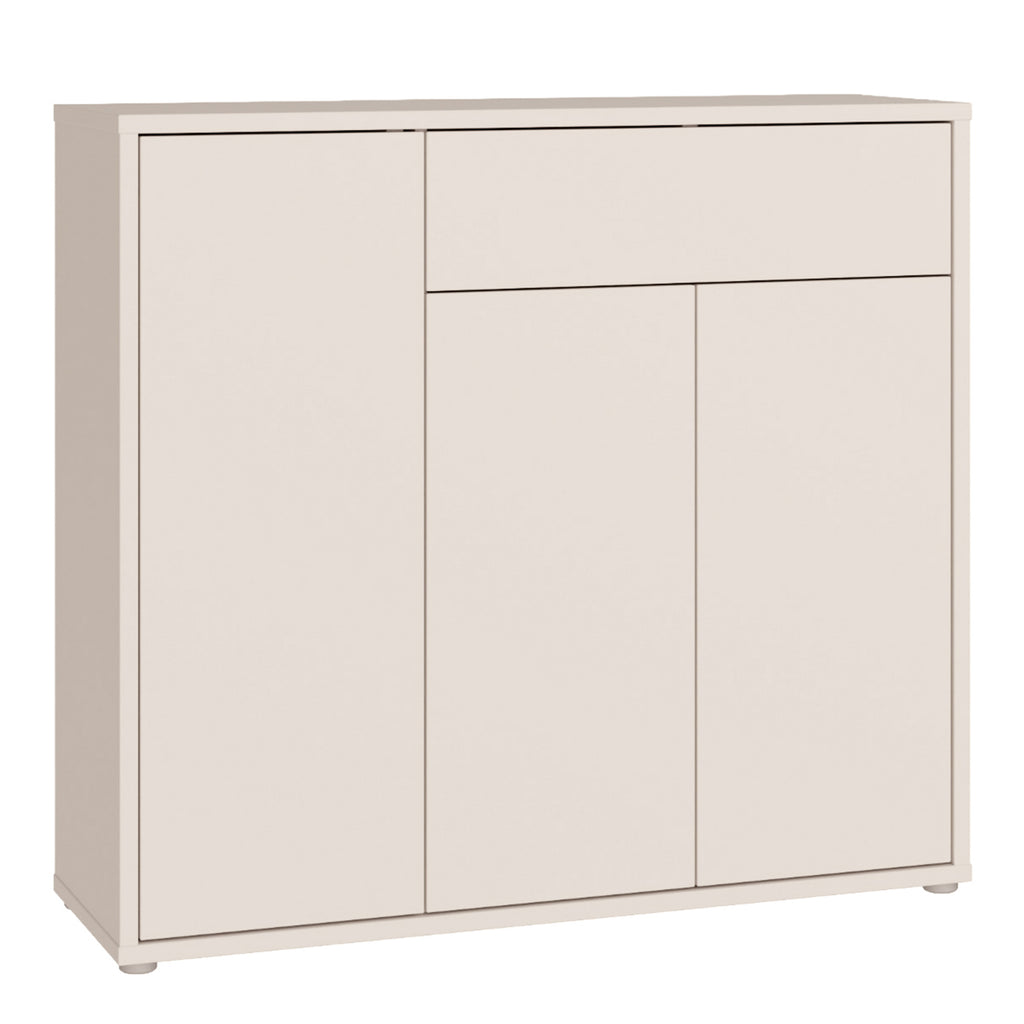 Alice Springs Sideboard with 3 Doors Push-to-Open & 1 Drawer Push-to-Open in Sand
