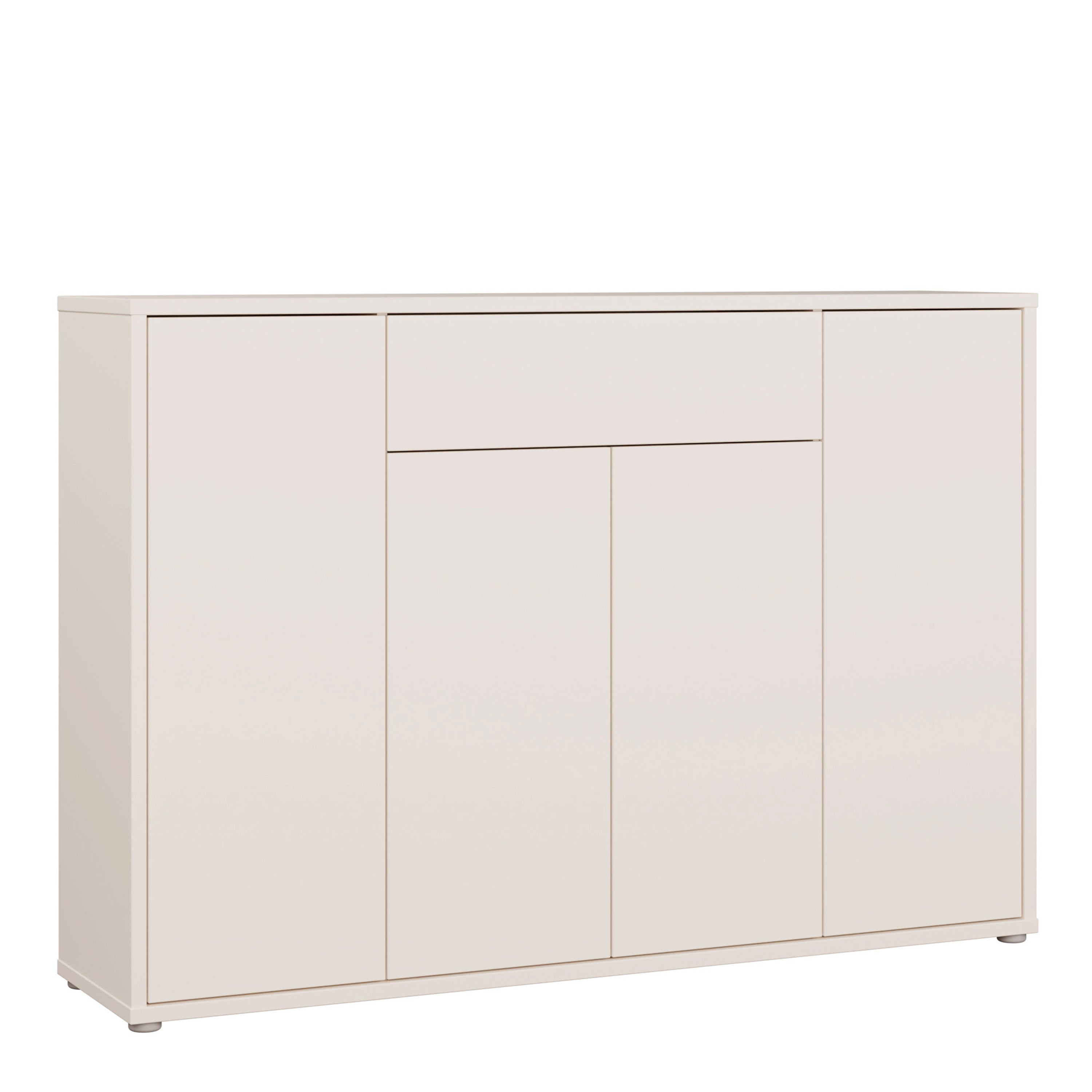 Alice Springs Shoe Cabinet with 4 Doors Push-to-Open & 1 Drawer Push-to-Open in Sand
