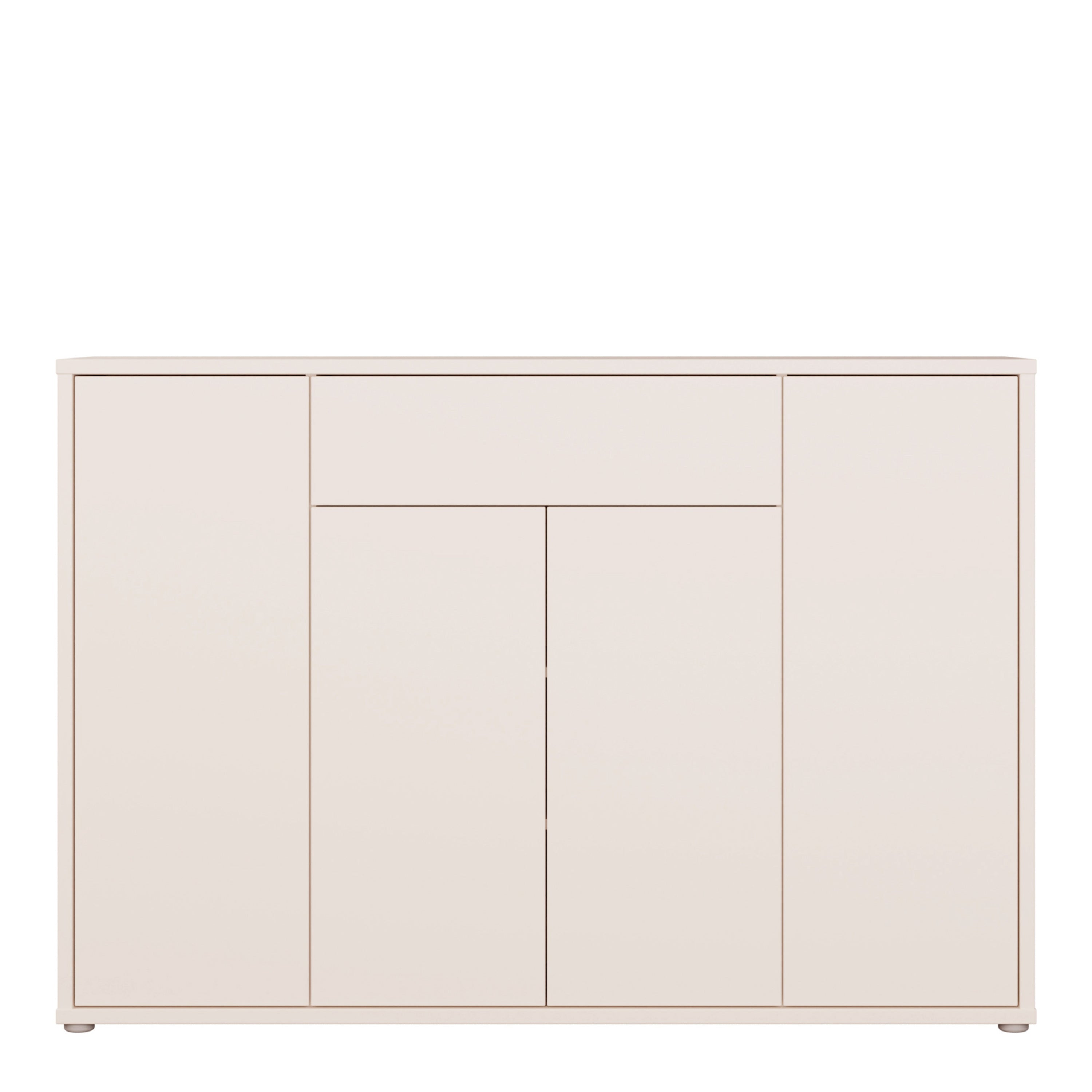 Alice Springs Shoe Cabinet with 4 Doors Push-to-Open & 1 Drawer Push-to-Open in Sand