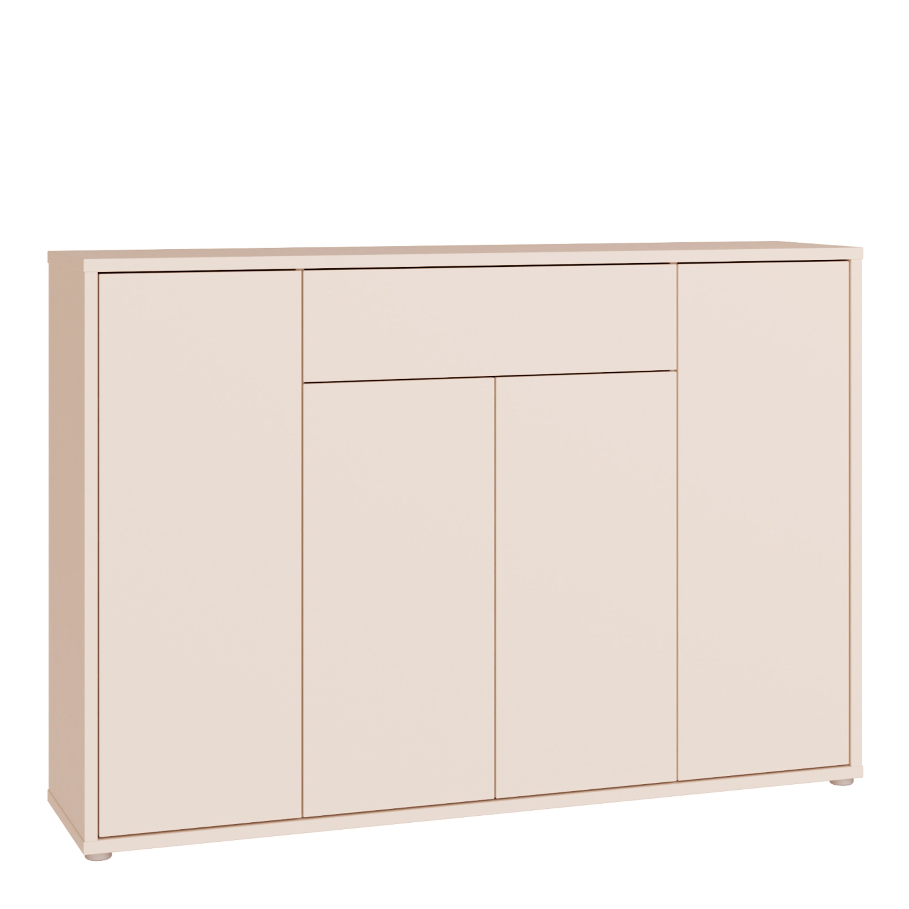 Alice Springs Sideboard with 4 Doors Push-to-Open & 1 Centralised Drawer Push-to-Open in Sand