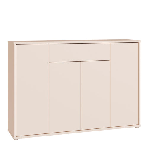 Alice Springs Sideboard with 4 Doors Push-to-Open & 1 Centralised Drawer Push-to-Open in Sand