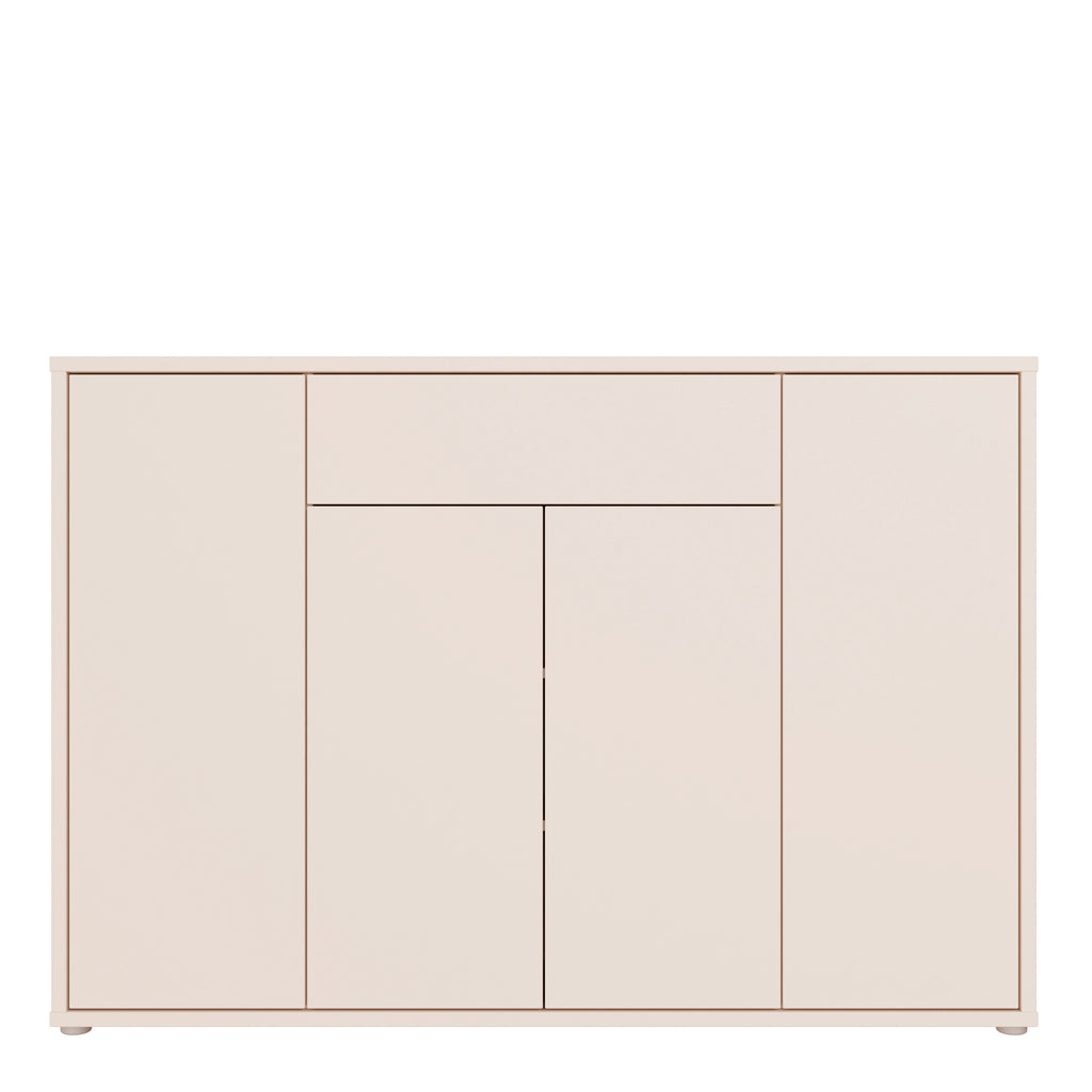 Alice Springs Sideboard with 4 Doors Push-to-Open & 1 Centralised Drawer Push-to-Open in Sand