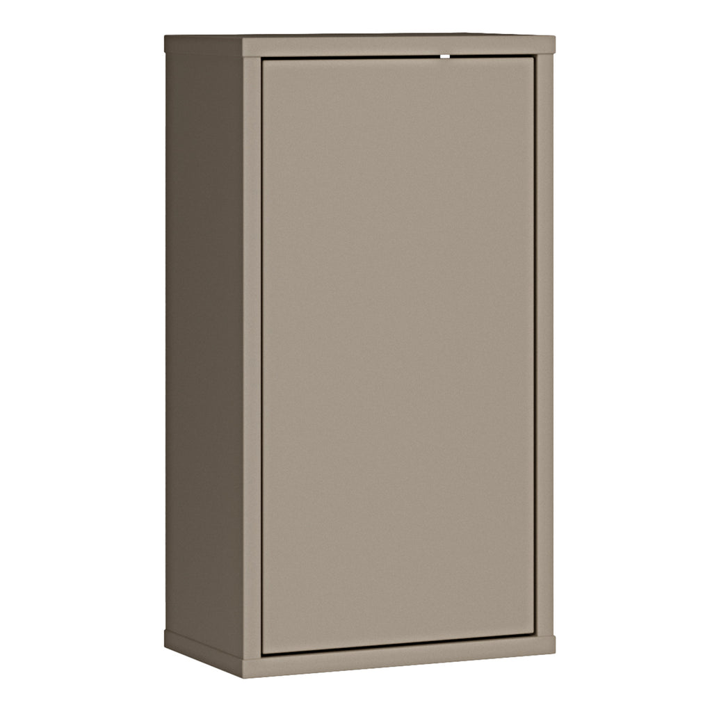 Alice Springs Hanging Storage Cupboard with 1 Door Push-to-Open in Taupe