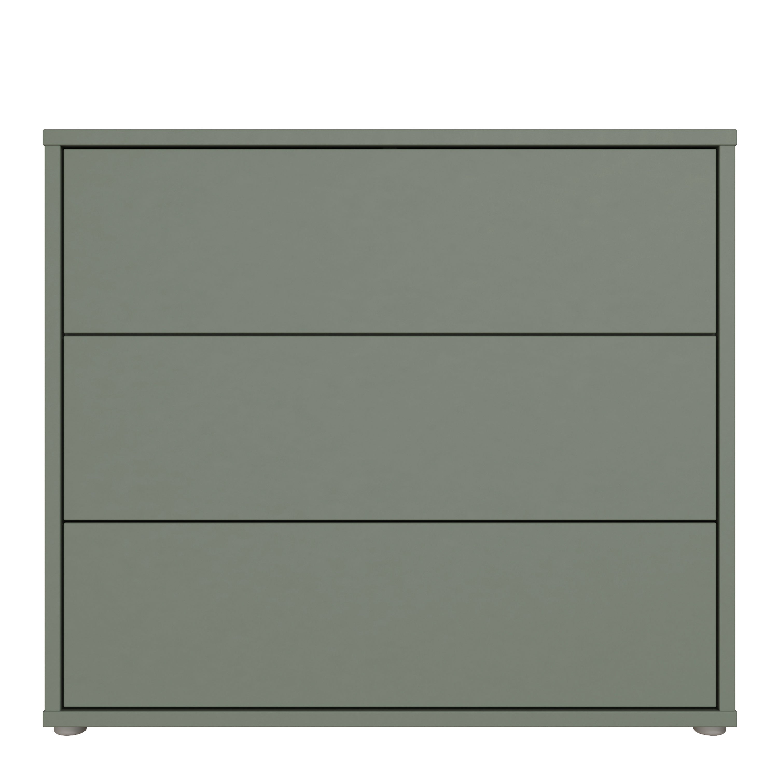 Alice Springs 3 Drawer Chest With Push-to-Open in Sage Green