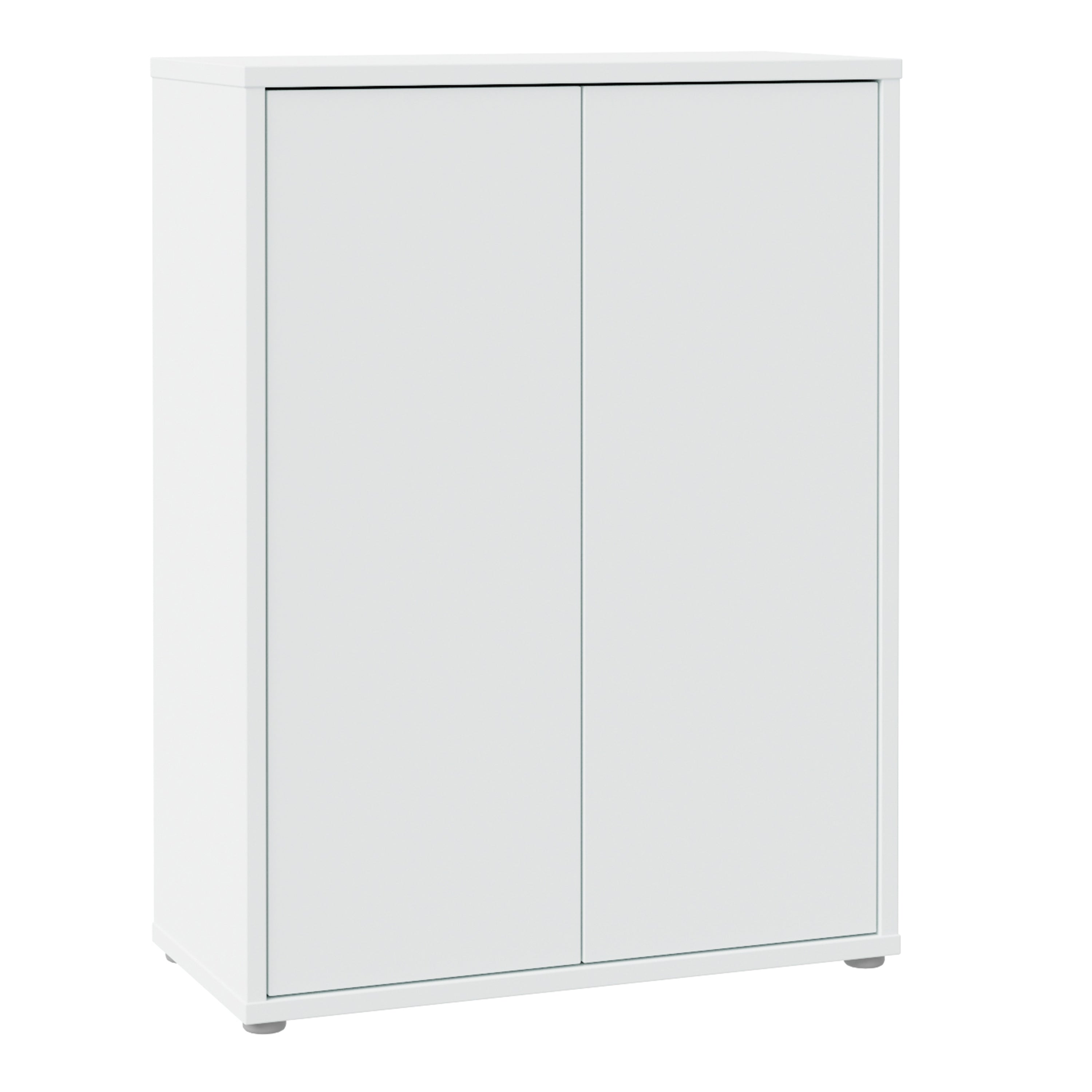 Alice Springs Shoe Cabinet with 2 Doors Push-to-Open in Light Grey