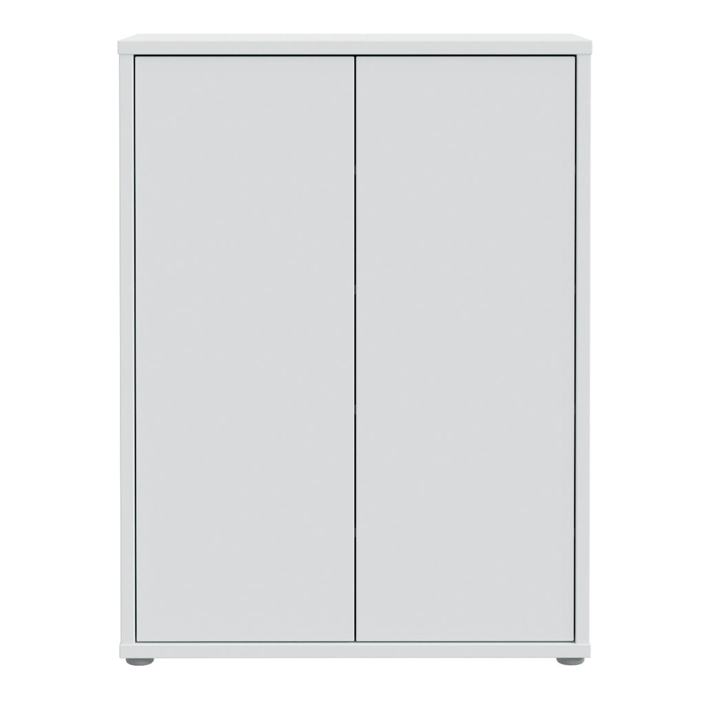 Alice Springs Shoe Cabinet with 2 Doors Push-to-Open in Light Grey