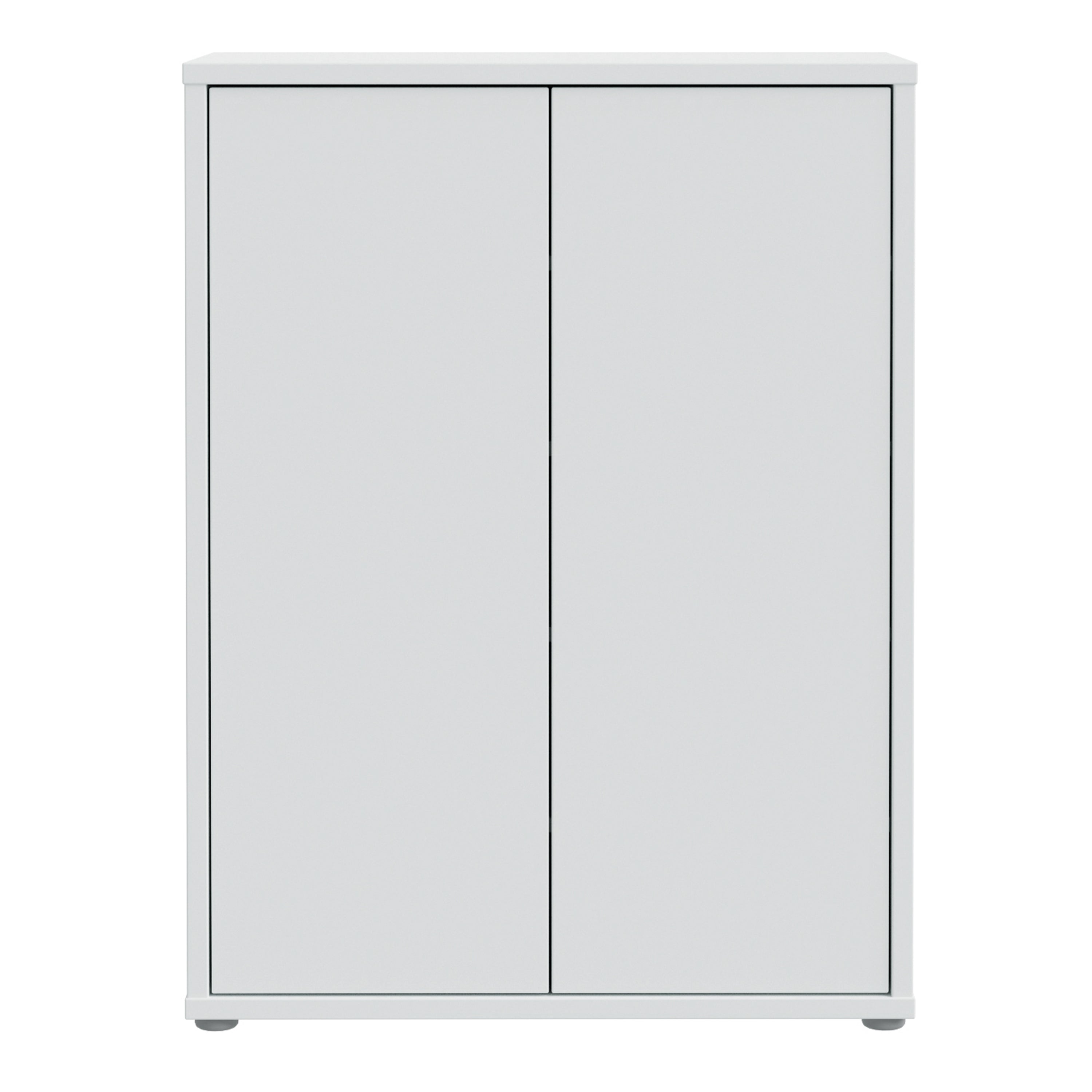 Alice Springs Shoe Cabinet with 2 Doors Push-to-Open in Light Grey