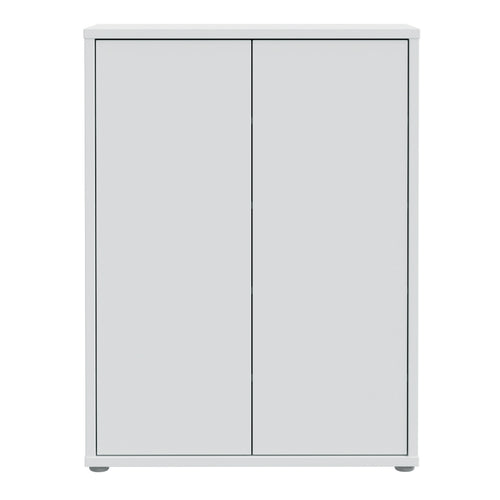 Alice Springs Shoe Cabinet with 2 Doors Push-to-Open in Light Grey