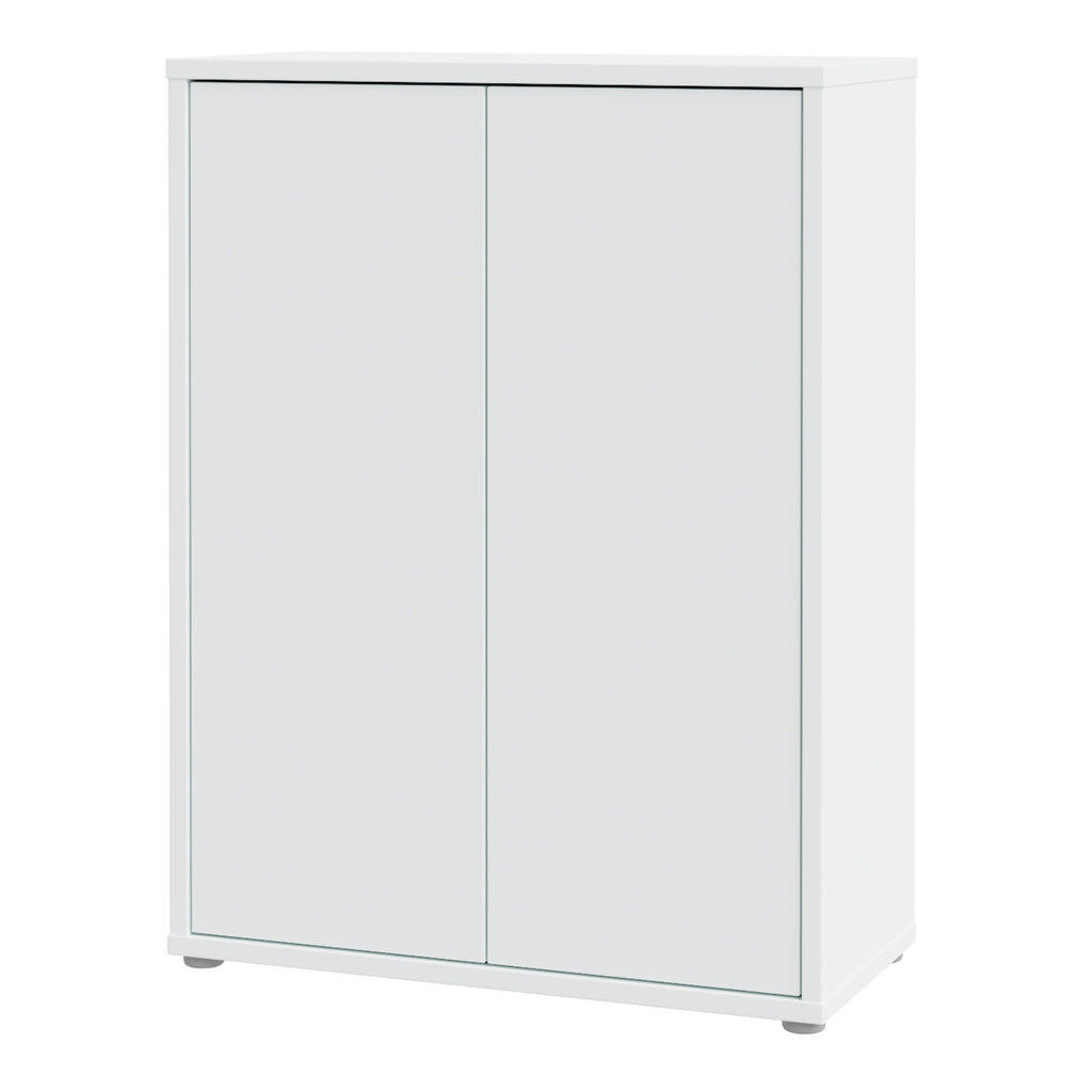 Alice Springs Shoe Cabinet with 2 Doors Push-to-Open in Light Grey