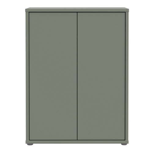 Alice Springs Shoe Cabinet with 2 Doors Push-to-Open in Sage Green