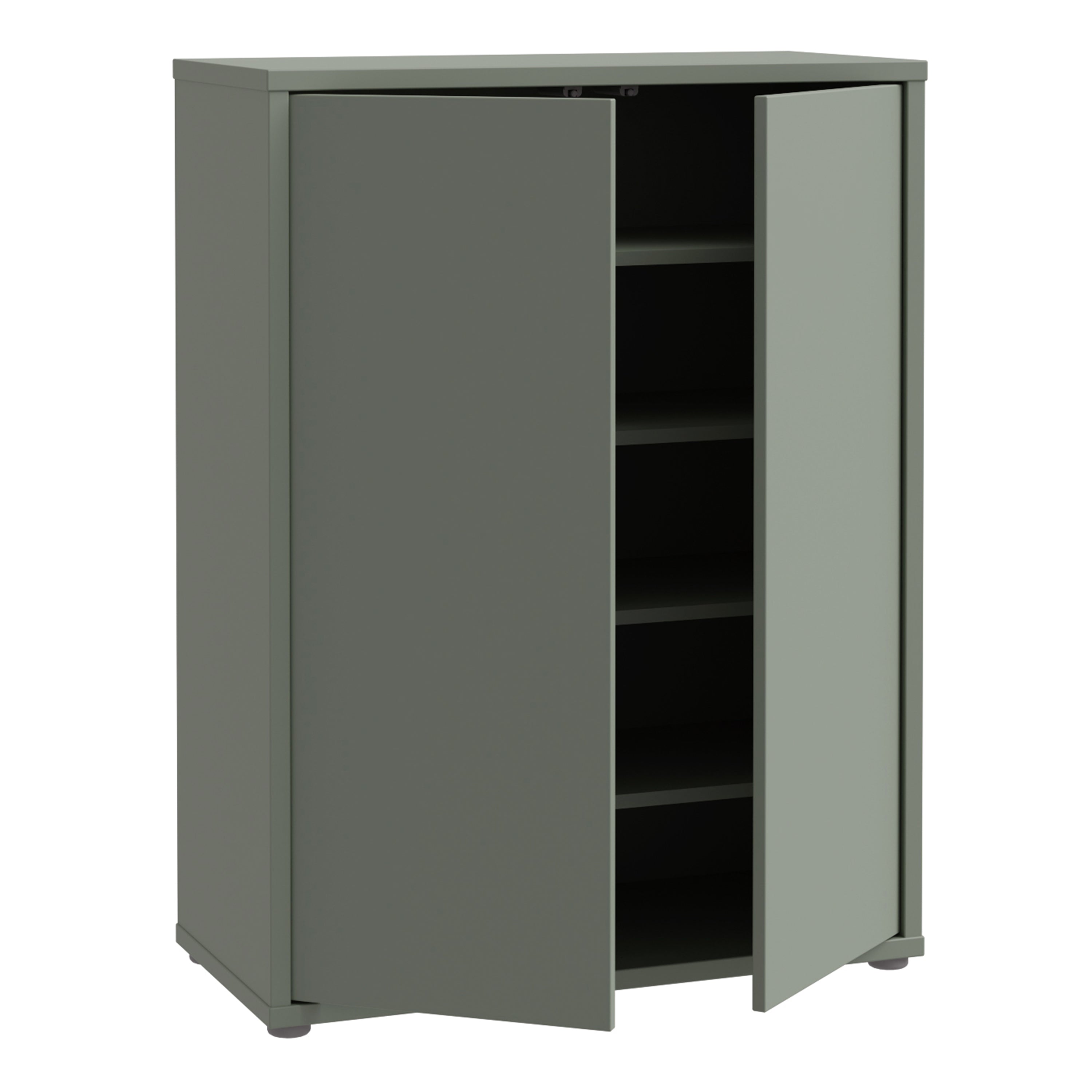 Alice Springs Shoe Cabinet with 2 Doors Push-to-Open in Sage Green