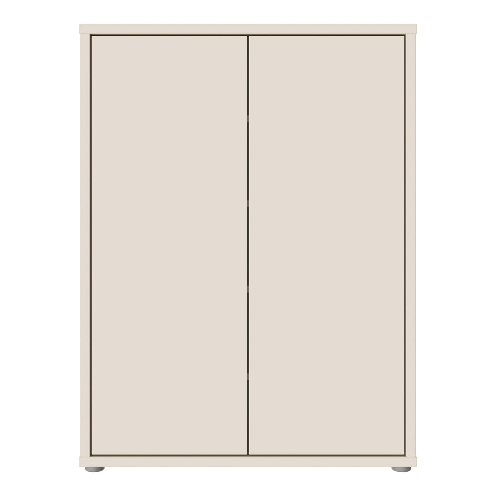 Alice Springs Shoe Cabinet with 2 Doors Push-to-Open in Sand