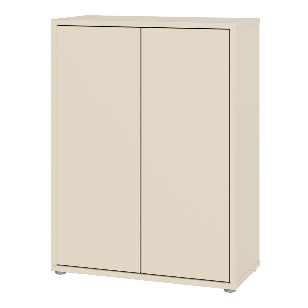 Alice Springs Shoe Cabinet with 2 Doors Push-to-Open in Sand