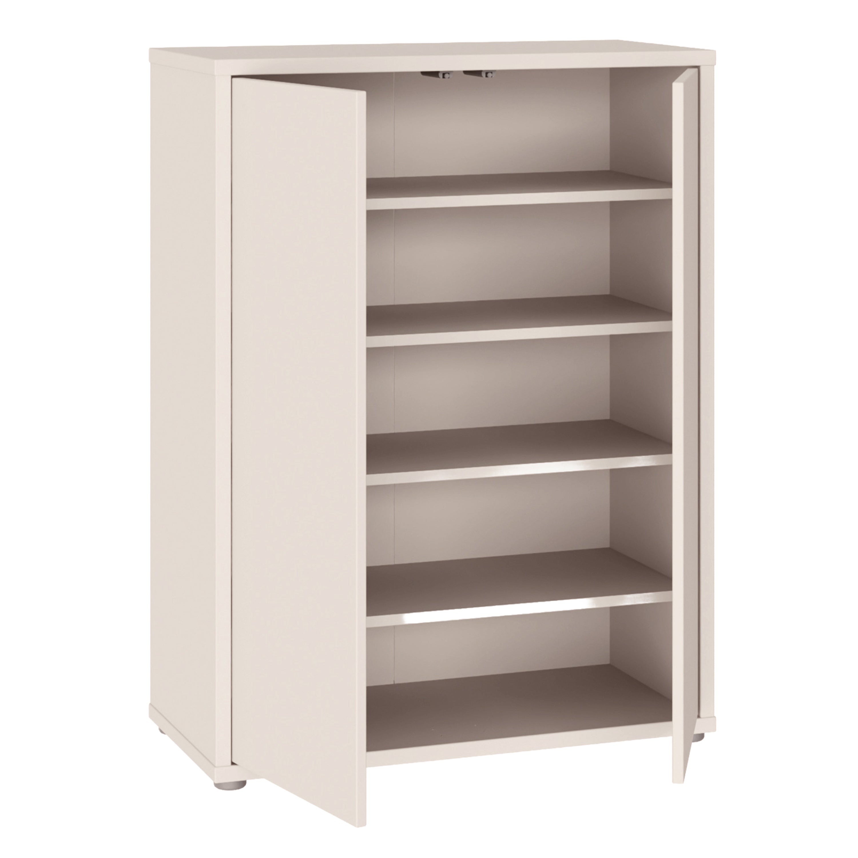 Alice Springs Shoe Cabinet with 2 Doors Push-to-Open in Sand